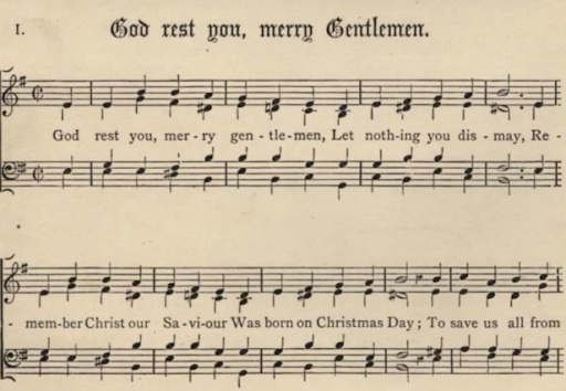 Stainer's verse and chorus for God Rest You Merry Gentlemen