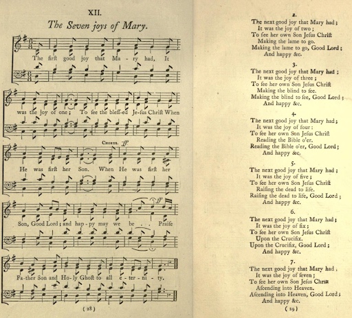 Bramley and Stainer's 1871 version of The Seven Joys of Mary