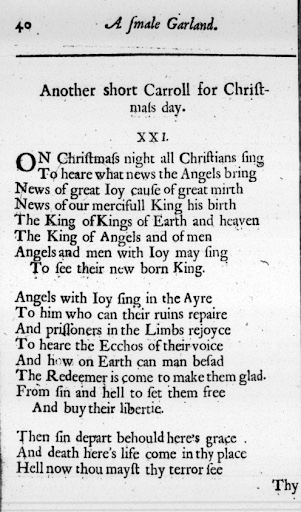 Luke Wadding's 1684 text of On Christmas Night