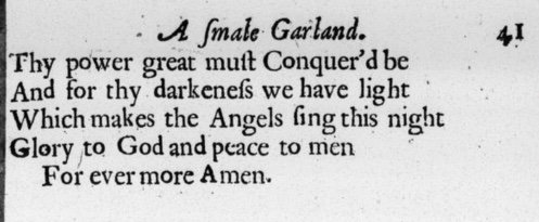 Luke Wadding's 1684 text of On Christmas Night