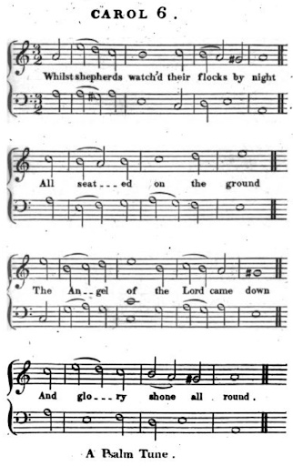 Davies Gilbert's old Psalm tune for While Shepherds Watched