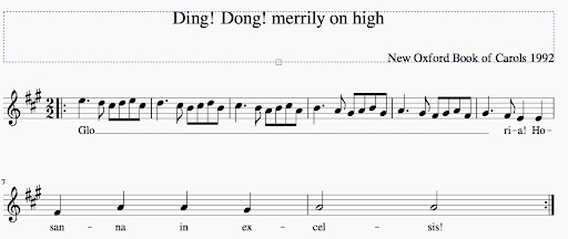 Ding! Dong! merrily on high New Book of Oxford Carols 1992