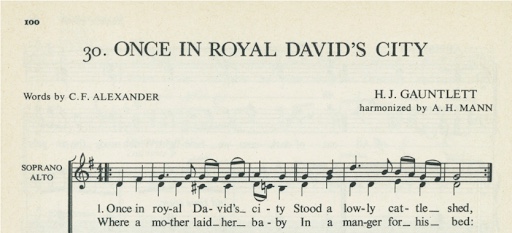 Once in royal David's city